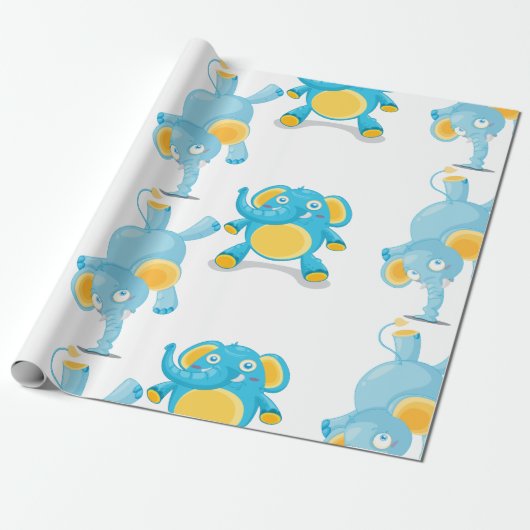 Darstellender Elefant Geschenkpapier (Ungerollt)