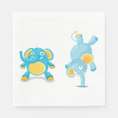 Darstellender Elefant Serviette (Vorderseite)