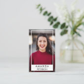 Darstellermodelle Dancer Foto Frame Visitenkarte (Stehend Vorderseite)