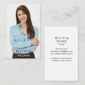 Darstellermodelle Tänzerin Foto Transparent Gradie Visitenkarte (Vorne/Hinten)