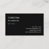 Darstellermodelle Tänzerin Foto Transparente Ausri Visitenkarte (Rückseite)