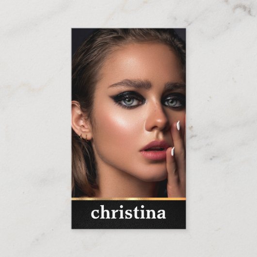 Darstellermodelle Tänzerin Foto Transparente Ausri Visitenkarte (Vorderseite)