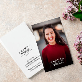 Darstellermodelle Tänzerin Foto Transparente Ausri Visitenkarte