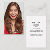 Darstellermodelle Tänzerin Foto Transparente Ausri Visitenkarte (Vorne/Hinten)