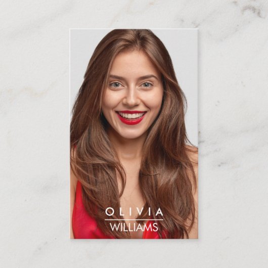 Darstellermodelle Tänzerin Foto Transparente Ausri Visitenkarte (Vorderseite)