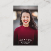 Darstellermodelle Tänzerin Foto Transparente Ausri Visitenkarte (Vorderseite)