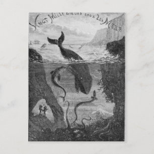 Darstellung "20 000 Ligen unter dem Meer" Postkarte