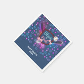 Darstellung bei Baseball oder Bows Rosa oder Blaue Serviette (Ecke)