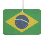 Darstellung der abstrakten Grunge-Flagge Brasilien Autolufterfrischer (Rückseite)