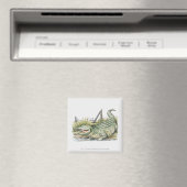 Darstellung der Alligatorin am Ufer Magnet (In Situ (Geschirrspüler))