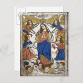 Darstellung der Annahme der Jungfrau Mary Postkarte (Vorne/Hinten)