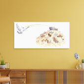 Darstellung der Arche Noahs mit verlassend Tieren Leinwanddruck (Insitu (Wohnzimmer))