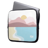 Darstellung der benutzerdefinierten Monogrammart Laptopschutzhülle (Vorderseite Links)