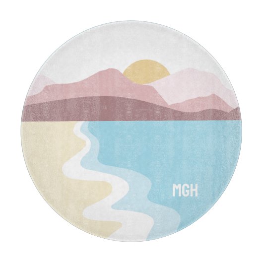 Darstellung der benutzerdefinierten Monogrammart Schneidebrett (Vorderseite)