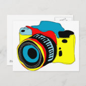 Darstellung der Blinkkamera Postkarte (Vorne/Hinten)