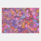 Darstellung der botanischen Blume im Lila Muster Geschenkpapier Set (Vorderseite 3)