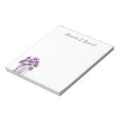 Darstellung der botanischen Silhouette bei minimal Notizblock (Rotiert)