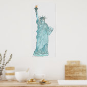 Darstellung der Freiheitsstatue Poster (Küche)