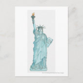 Darstellung der Freiheitsstatue Postkarte (Vorderseite)