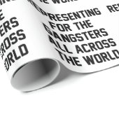 Darstellung der Gangster Geschenkpapier (Rolleneckpunkt)