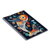 Darstellung der geometrischen Fische Notizblock (Rechte Seite)