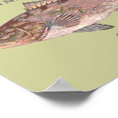 Darstellung der Grouper Fish Poster (Ecke)