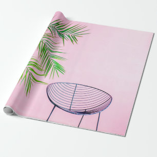 Darstellung der grünen und schwarzen Palmen Geschenkpapier