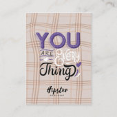 Darstellung der Hair-Display-Karte Visitenkarte (Rückseite)