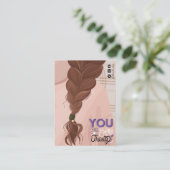 Darstellung der Hair-Display-Karte Visitenkarte (Stehend Vorderseite)