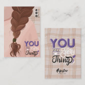 Darstellung der Hair-Display-Karte Visitenkarte (Vorne/Hinten)