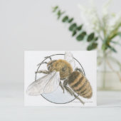 Darstellung der Honigbiene Postkarte (Stehend Vorderseite)
