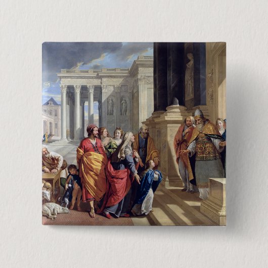 Darstellung der Jungfrau im Tempel Button (Vorderseite)