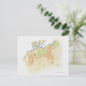 Darstellung der Karte Deutschlands (Stehend Vorderseite)