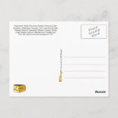 Darstellung der Käsesorten Postkarte (Rückseite)