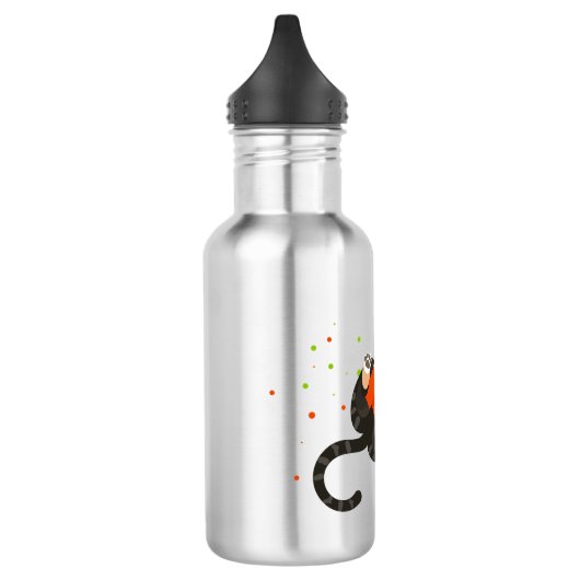 Darstellung der Katze Edelstahlflasche (Links)