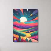 Darstellung der Landschaft Leinwanddruck (Vorderseite)
