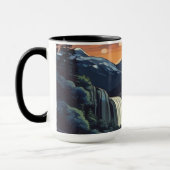 Darstellung der Landschaft Tasse (Links)