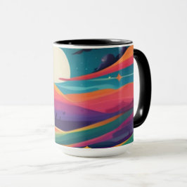 Darstellung der Landschaft Tasse