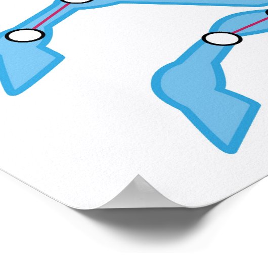 Darstellung der Pegasus-Konstellation Poster (Ecke)