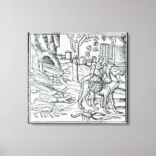 Darstellung der Pest, 1572 Leinwanddruck