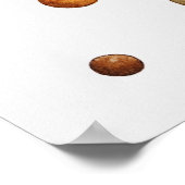 Darstellung der Planeten des Sonnensystems Poster (Ecke)