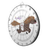 Darstellung der Pony-Cartoon in Shetland-niedlich Dartscheibe (Vorderseite rechts)