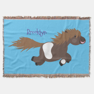 Darstellung der Pony-Cartoon in Shetland-niedlich Decke