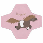 Darstellung der Pony-Cartoon in Shetland-niedlich Fußball (Flach)