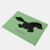 Darstellung der Pony-Cartoon in Shetland-niedlich Fußmatte (Schrägansicht)