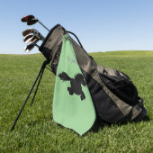 Darstellung der Pony-Cartoon in Shetland-niedlich Golfhandtuch (Gras)