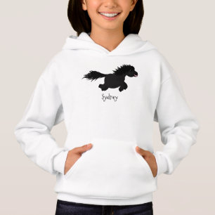 Darstellung der Pony-Cartoon in Shetland-niedlich Hoodie