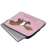 Darstellung der Pony-Cartoon in Shetland-niedlich Laptopschutzhülle (Vorne Knopf)