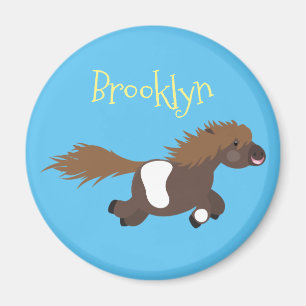 Darstellung der Pony-Cartoon in Shetland-niedlich Magnet