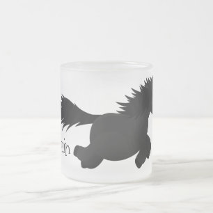 Darstellung der Pony-Cartoon in Shetland-niedlich Mattglastasse